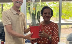 Carminha com seu esposo, Raimundo