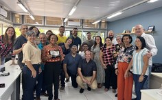 Carminha homenageada pelos colegas e amigos na Proest