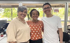 Milena Fernandes, gerente do Restaurante Universitário, também participou da despedida de Carminha