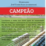 Torneio de Futebol do Dia dos Pais está com inscrições abertas