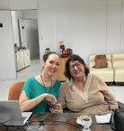 Professoras Elaine Pimentel, da Faculdade de Direito e Regina Coeli, da Faculdade de Arquitetura e Urbanismo