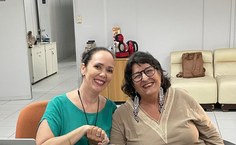 Professoras Elaine Pimentel, da Faculdade de Direito e Regina Coeli, da Faculdade de Arquitetura e Urbanismo