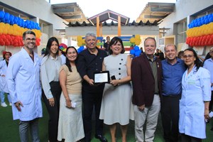 Parceria entre HU e Telesil inaugura parque infantil no ambulatório de Pediatria