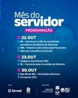 Mês do Servidor: Ufal celebra o 28 de outubro com programação variada
