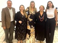 Eliane e os membros da banca