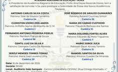 A posse dos novos membros destaca a trajetória de professores comprometidos com temas essenciais para a educação transformadora