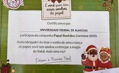 A parceria com os Correios resultou na entrega de 90 presentes e levou alegria às crianças atendidas pela campanha