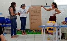 Equipe do CapTV na Semana Pedagógica. Aulas voltam na segunda (17)