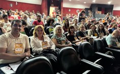 Integrantes da delegação da Adufal durante plenária do 43º Congresso do Andes-SN.