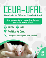 Ufal lança hoje plataforma on-line para gestão dos projetos com uso de animais