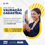 Atenção, servidor! DAP informa prazo de validação cadastral no Sougov