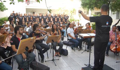 Corufal durante apresentação no Espaço Cultural da Ufal Corufal durante apresentação no Espaço Cultural da Ufal