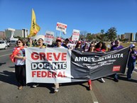 Na mobilização em Brasília
