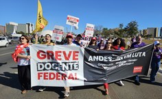 Na mobilização em Brasília