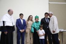 Família da homenageada