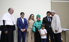 Família da homenageada