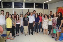 Despedida de Manoel Mota quando de sua aposentadoria