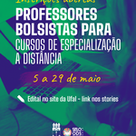 Ufal seleciona professores bolsistas para cursos de especialização a distância