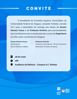 Professores do Ctec e do IM serão agraciados com títulos honoríficos