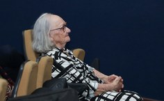 A mães da professora Socorro também foi assistir a defesa do memorial