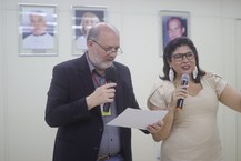 reitor Tonholo e vice-reitora Eliane Cavalcanti