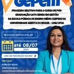 Vagas abertas para especialização em Gestão da Escola Pública