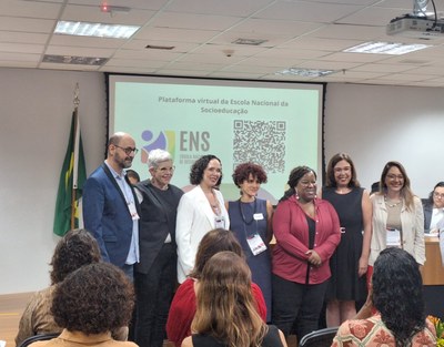 Diretora da FDA, Elaine Pimentel, em Brasília, durante lançamento da Escola Nacional da Socioeducação Diretora da FDA, Elaine Pimentel, em Brasília, durante lançamento da Escola Nacional da Socioeducação
