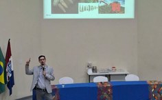 Professor Celso Gonçalves Camilo Junior, do Instituto de Informática da UFG, falou sobre Inteligência Artificial aplicada ao setor público