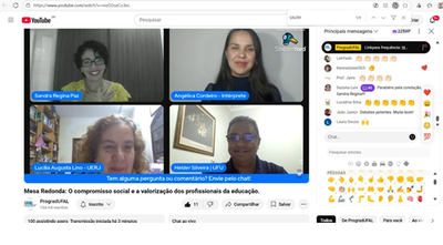 Mesa-redonda propôs uma reflexão com experientes pesquisadores do campo da formação docente sobre os desafios da carreira do professor.