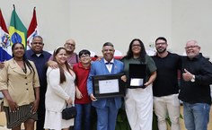 Eraldo Ferraz com amigos e familiares