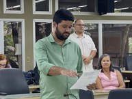 Médico Jonathan Soares, servidor empossado para o HU