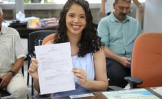 Cerimônia de posse das novas docentes do CAPTV