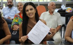 Cerimônia de posse das novas docentes do CAPTV