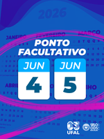 Mês de junho tem feriado e ponto facultativo nos quatro campi da Ufal