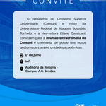 Consuni realiza sessão extraordinária para posse de novos diretores de unidades