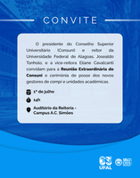Consuni realiza sessão extraordinária para posse de novos diretores de unidades