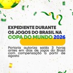Portaria do MGI define expediente durante jogos da Copa do Mundo de Futebol