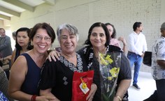 As amigas Simoneide Araújo e Márcia Alencar