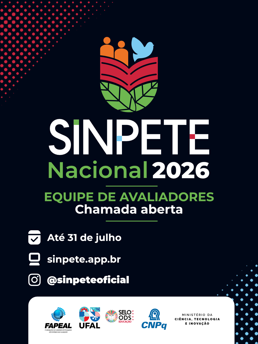 Sinpete Nacional convida especialistas para integrar equipe de avaliadores