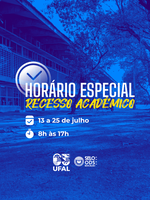 Ufal estabelece horário especial durante o recesso acadêmico