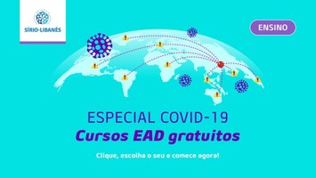 Hospital Sírio-Libanês oferece cursos EAD gratuitos focados em Covid-19