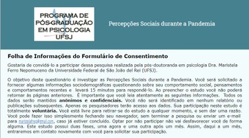 Pós-doutoranda convida comunidade acadêmica a participar de pesquisa