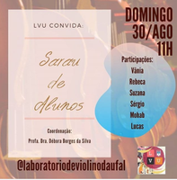 Domingo é dia de sarau de alunos do Laboratório de Violino da Ufal