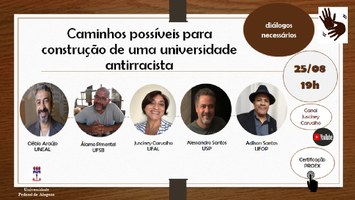 Evento on-line debate a construção de uma universidade antirracista