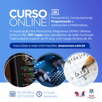 Ufal oferta curso de programação para alunos da rede municipal de Alagoas