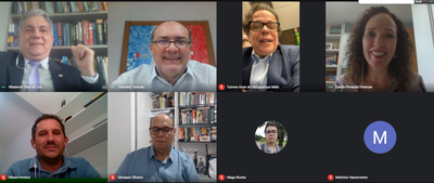 Reunião virtual realizada com gestores da Ufal e do Tribunal de Justiça