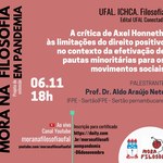 Mora na Filosofia divulga programação para todas as sextas de novembro