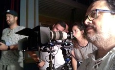 Sérgio Onofre, durante as filmagens do documentário