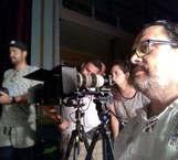 Sérgio Onofre, durante as filmagens do documentário