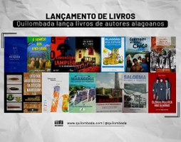 Portal Quilombada lança 14 novos livros de autores alagoanos